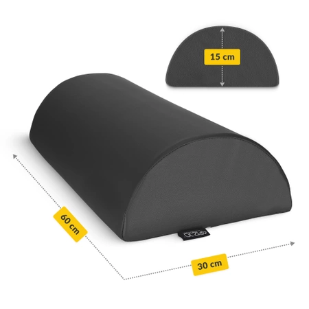 Rehabilitációs félhengerpárna, fekete