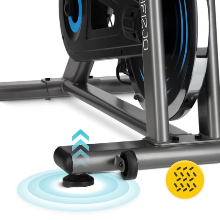 RACING spinning szobakerékpár, szürke