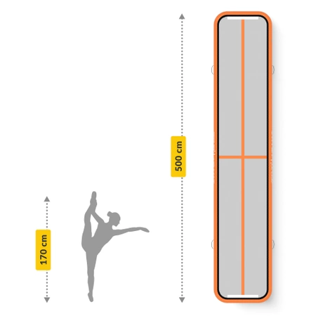 AIR MAT akrobatikai pálya, 5 x 1 x 0,15 m