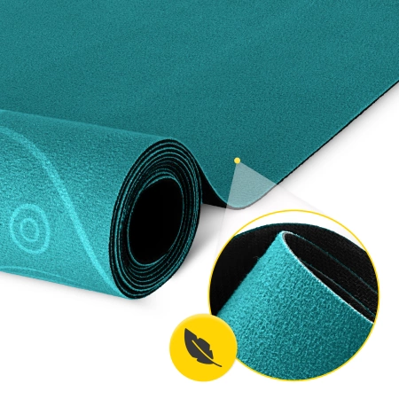 Velúros jóga- és tornaszőnyeg, 1,5 mm, zöld