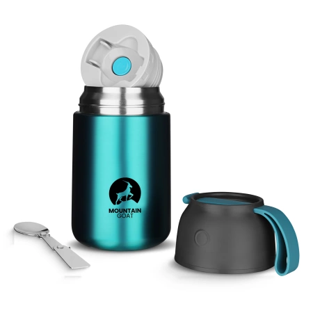 720 ml-es rozsdamentes acél ebédtermosz, kék