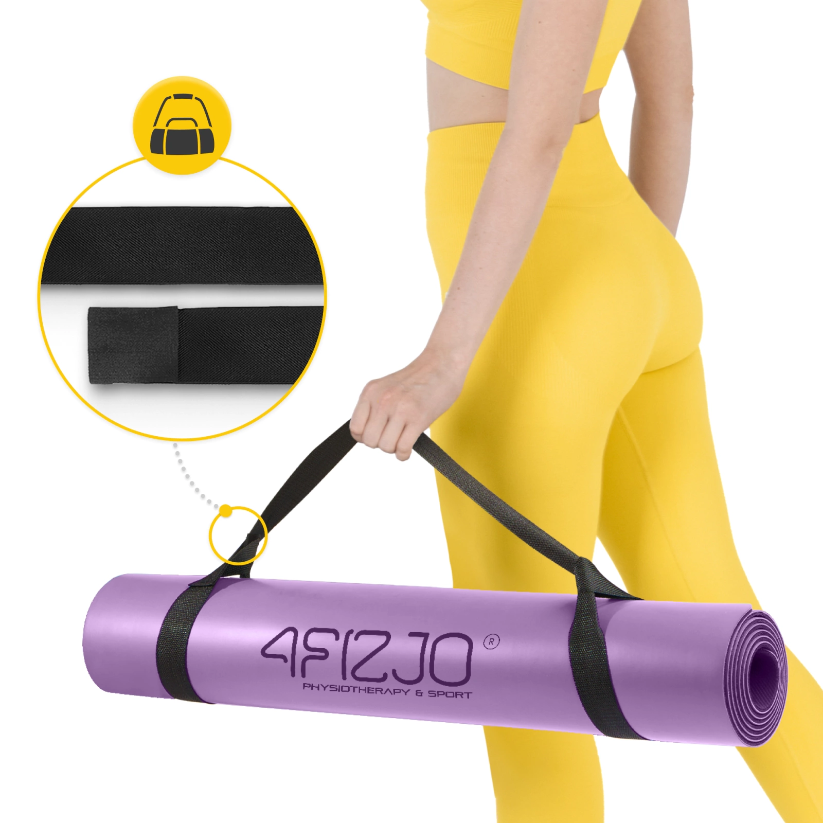 mata do jogi medytacji kauczukowa