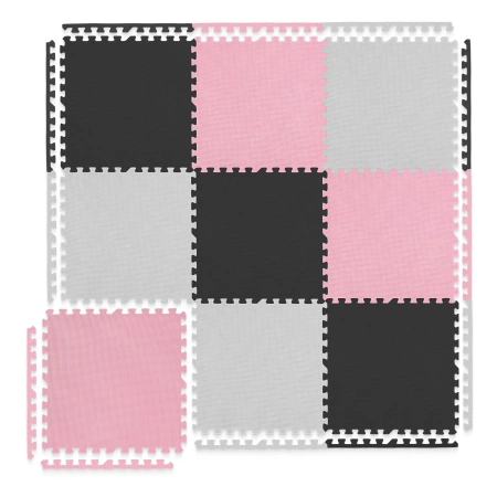 Oktató szőnyeg gyermekeknek, 180 x 180 cm, rózsaszín