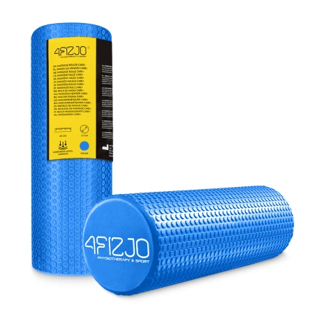 CARE+ bordázott masszázshenger, 45 cm, kék