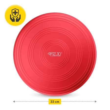 MED+ egyensúlyozó párna, 33 cm, piros