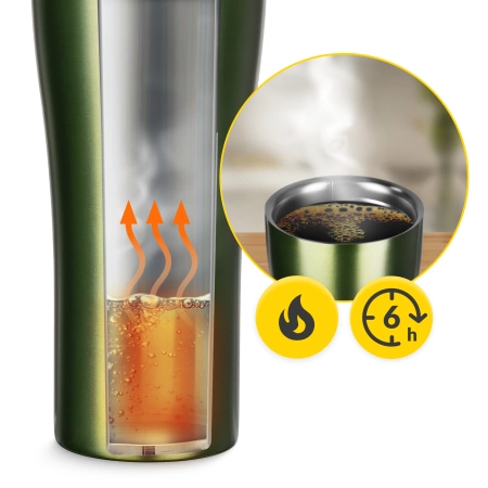 Mountain Goat TRAVEL termosz, 380 ml, zöld