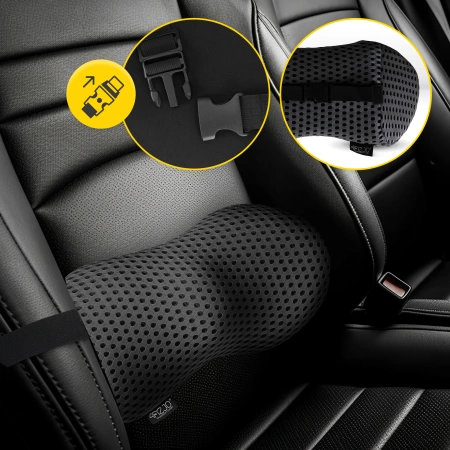 Ortopéd ágyékpárna, fekete