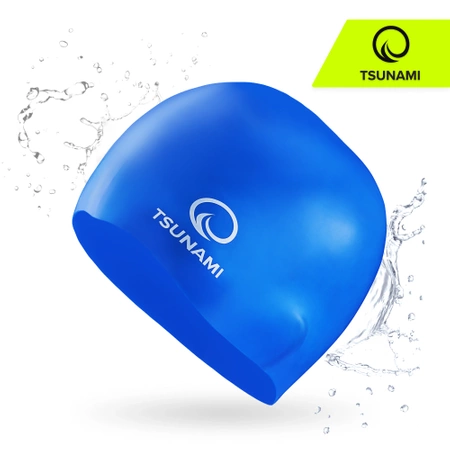 TSUNAMI PRO unisex úszósapka, kék