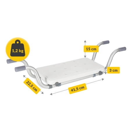 Mélyített fürdőkád pad