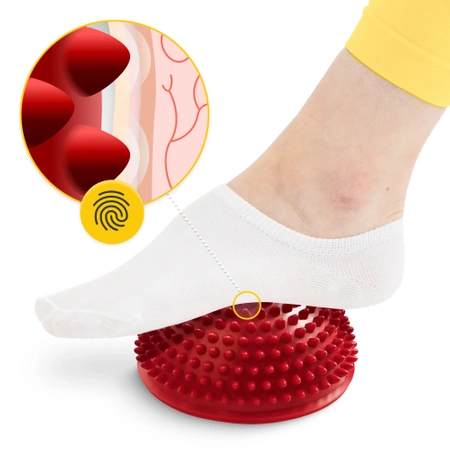 Egyensúlyozó félgömb, 2 db, piros