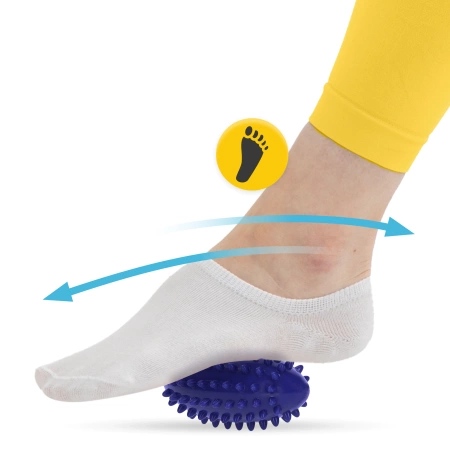 Bab alakú masszírozó labda, kék