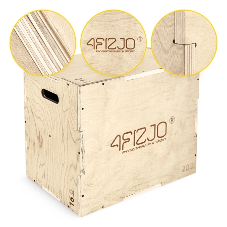 Pliometrikus jump box doboz, 40 x 60 x 50