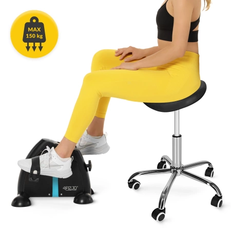 ERGO nyeregülésű forgó masszázsszék, fekete