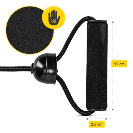 MINI forgó kardiótárcsa gumis expanderrel, piros