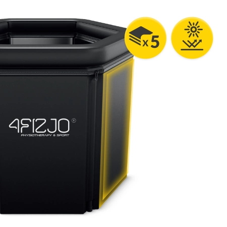 Beépített hűtőrendszerrel ellátott hordozható jégkád