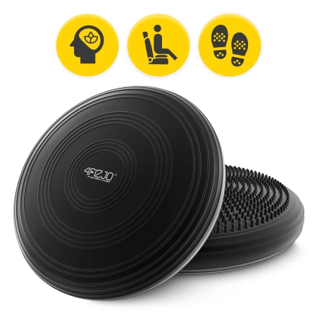 MED+ egyensúlyozó párna, 33 cm, fekete