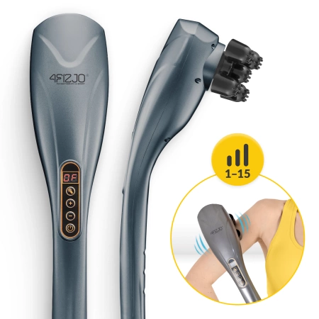 Kézi vibrációs masszírozó, szürke