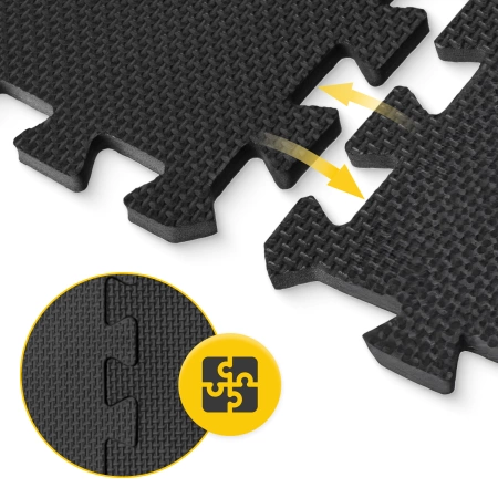 PUZZLE habszivacs védőszőnyeg, 60 x 60 cm, 6 db