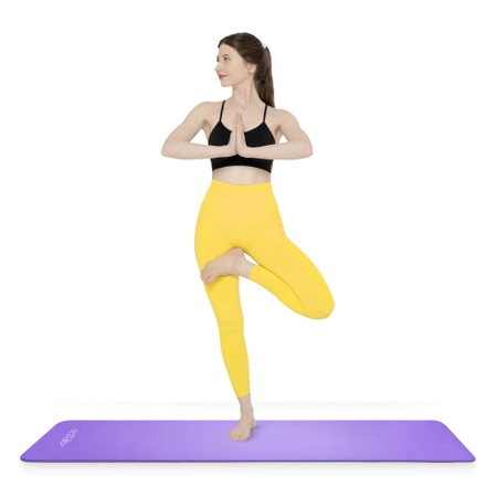 NBR torna- és jógaszőnyeg, 180 × 60 × 1 cm, lila
