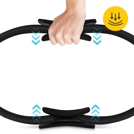 Jóga és pilates karika, fekete