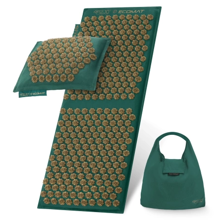 ECO akupresszúrás matrac párnával, XL, zöld