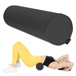 Masszázs henger, 60 × 15 cm, fekete