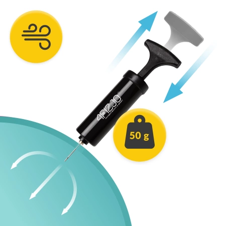 Pilates labda, 22 cm, türkizkék