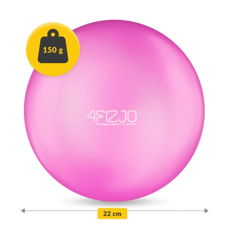 Pilates labda, 22 cm, rózsaszín