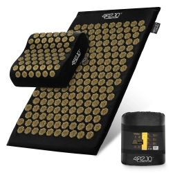 ERGO akupresszúrás matrac párnával, fekete