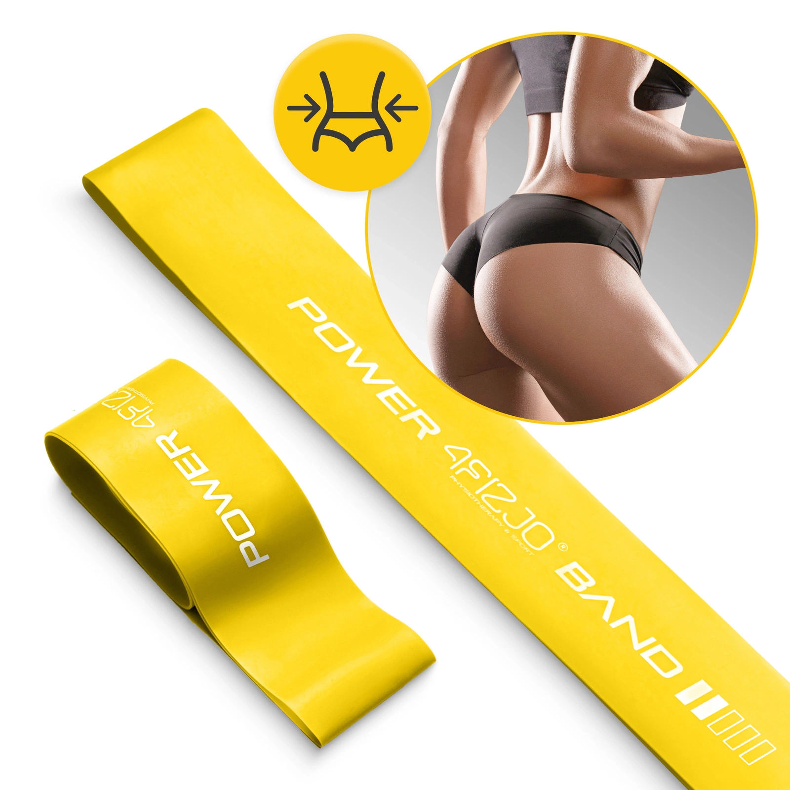 Bandă de exerciții MINI POWER BAND 0,8 mm