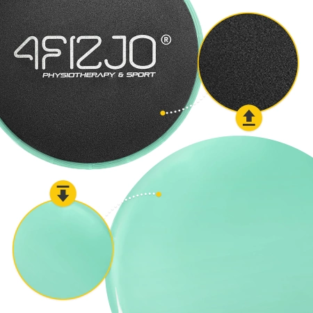 SLIDE csúszókorong edzéshez, 2 db, zöld