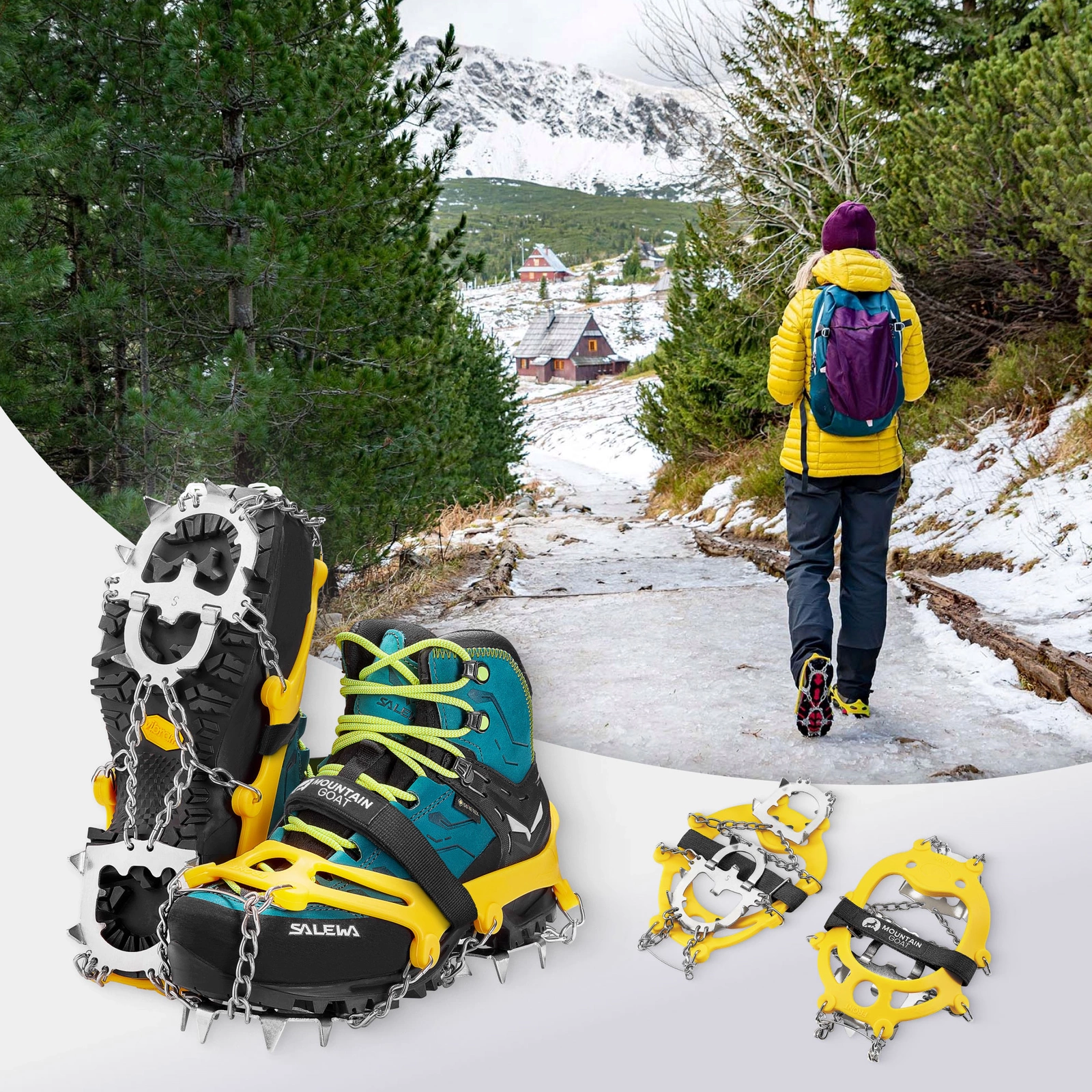 turystyczne raczki na buty turystyczne trekkingowe mountain goat