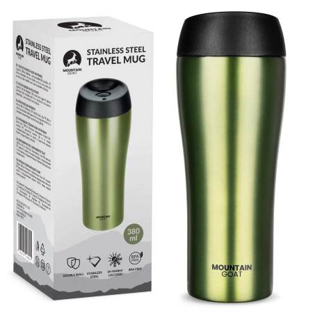 Mountain Goat TRAVEL termosz, 380 ml, zöld