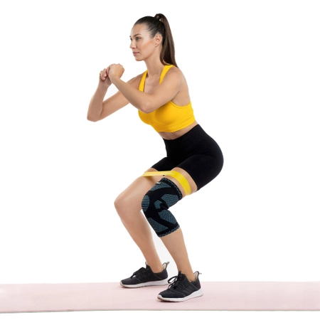 Rugalmas térdszorító, XXL, kék