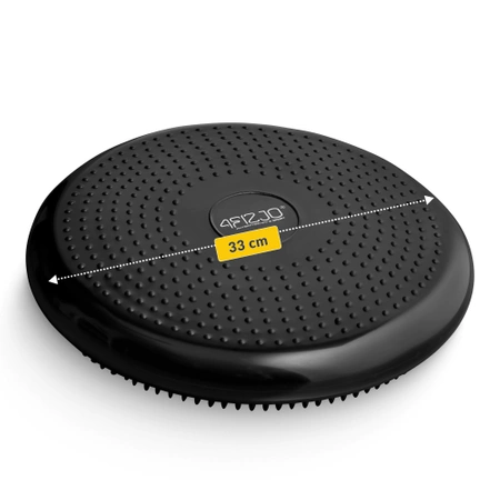 MED+ szenzomotoros párna, 33 cm, fekete