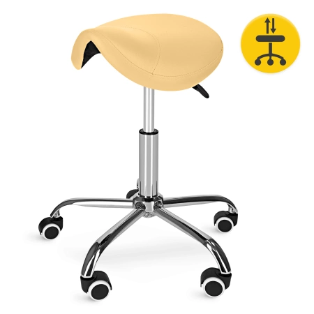 ERGO nyeregülésű forgó masszázsszék, sárga