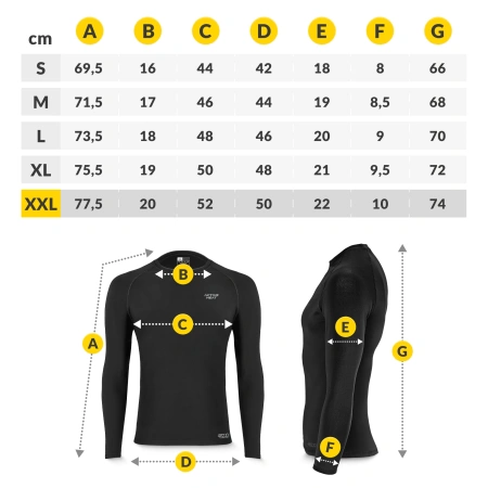 Unisex termikus ruházati szett – fekete 5 az 1-ben szett, L méret