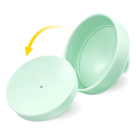 Fejbőrmasszírozó kefe, zöld