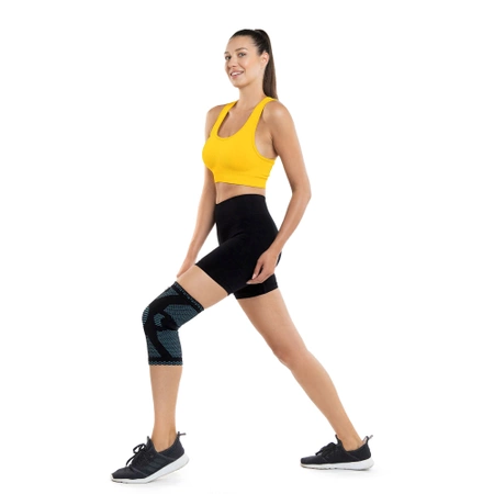 Rugalmas térdszorító, XXL, kék