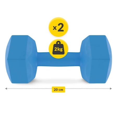Bitumenes kézisúlyzó 2 x 2 kg