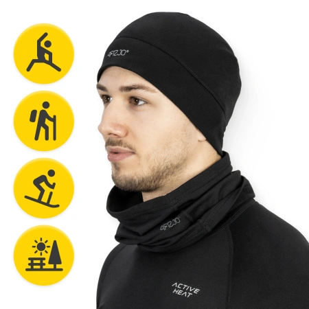 Unisex termikus sapka – rugalmas, fekete