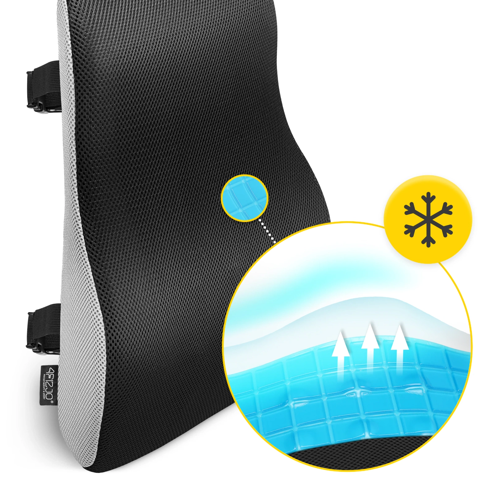 poduszka ortopedyczna na plecy z pianki memory