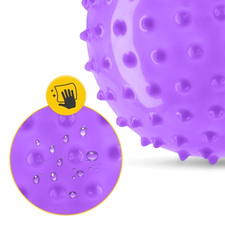Tüskés rehabilitációs labda, 20 cm, lila
