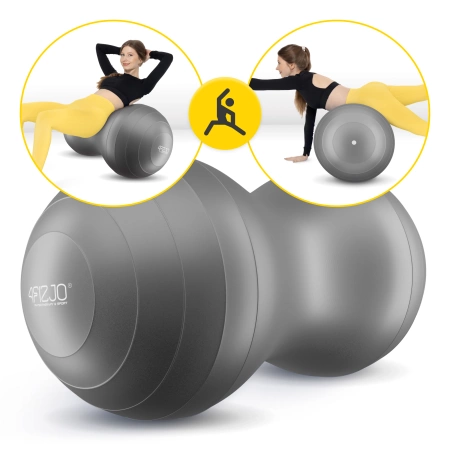 AIR BALL PEANUT gimnasztikai labda, szürke