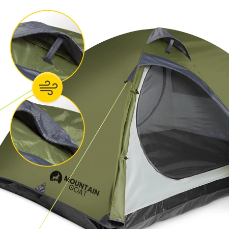 Mountain Goat PRIME DUO túrasátor, zöld