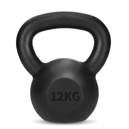 Öntöttvas kettlebell, 12 kg