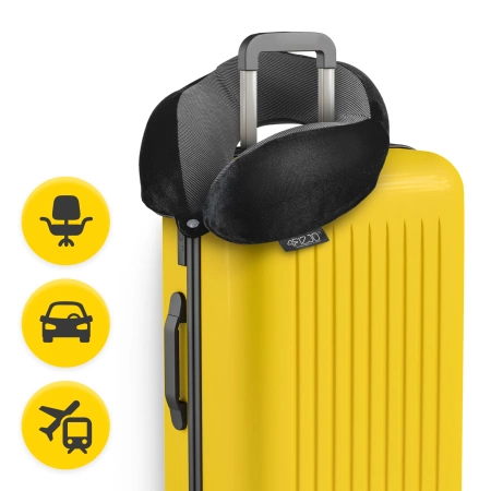 Patkó alakú utazópárna, fekete