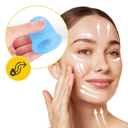 FACE+ szilikonköpöly készlet, 5 db, kék