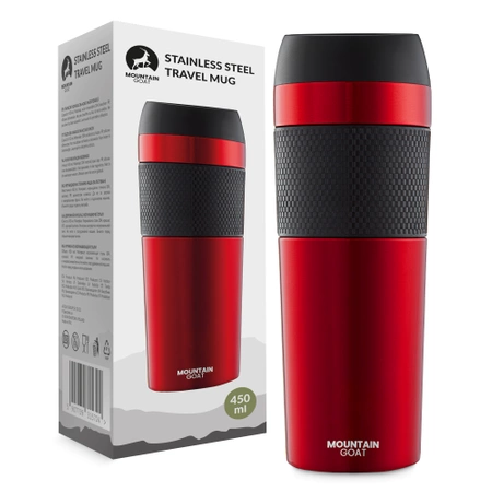 Mountain Goat TRAVEL termosz bögre, 400 ml, piros