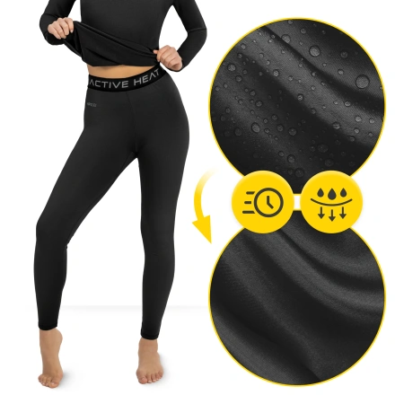 Unisex termikus ruházati szett – fekete 5 az 1-ben szett, M méret